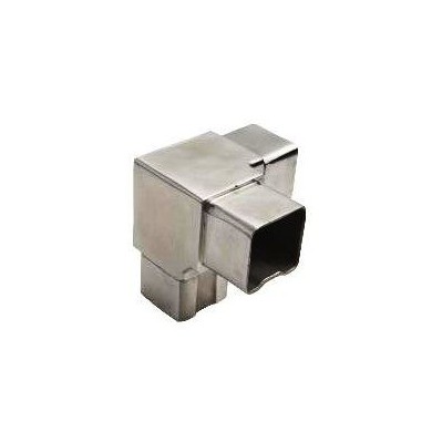 Kolano trójnik narożny wklejany w profil 40x40x2 mm szlif