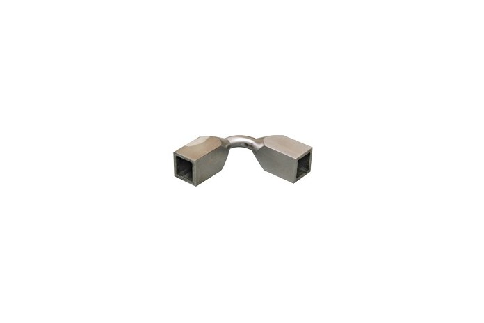 Kolano gięte wklejane na profil 10x10 mm szlif