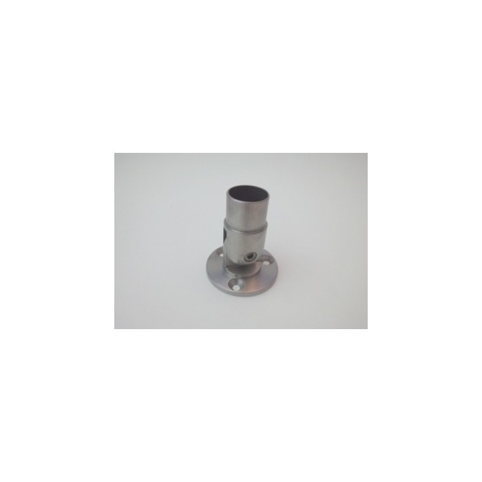 Kołnierz przyścienny regulowany, mocowanie rury Ø 42,4x2 mm szlif