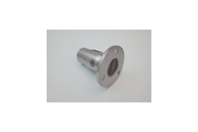 Kołnierz przyścienny regulowany, mocowanie rury Ø 42,4x2 mm szlif