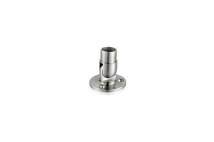 Kołnierz przyścienny regulowany, mocowanie rury Ø 42,4x2 mm szlif