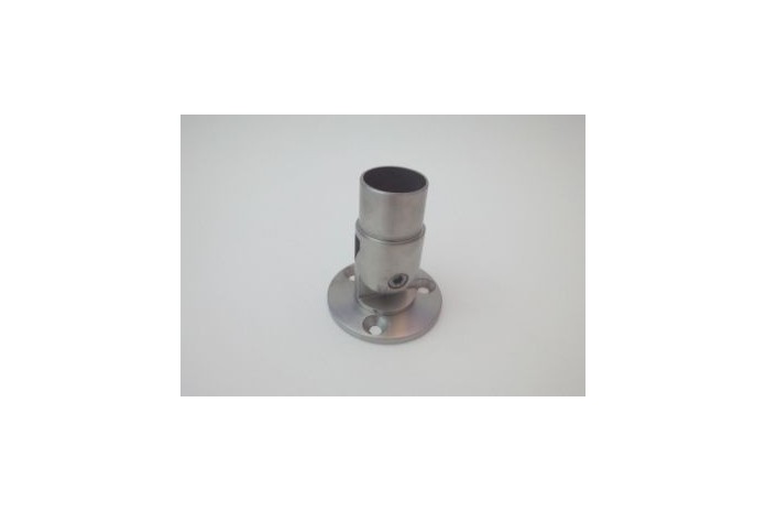Kołnierz przyścienny regulowany, mocowanie rury Ø 42,4x2 mm szlif