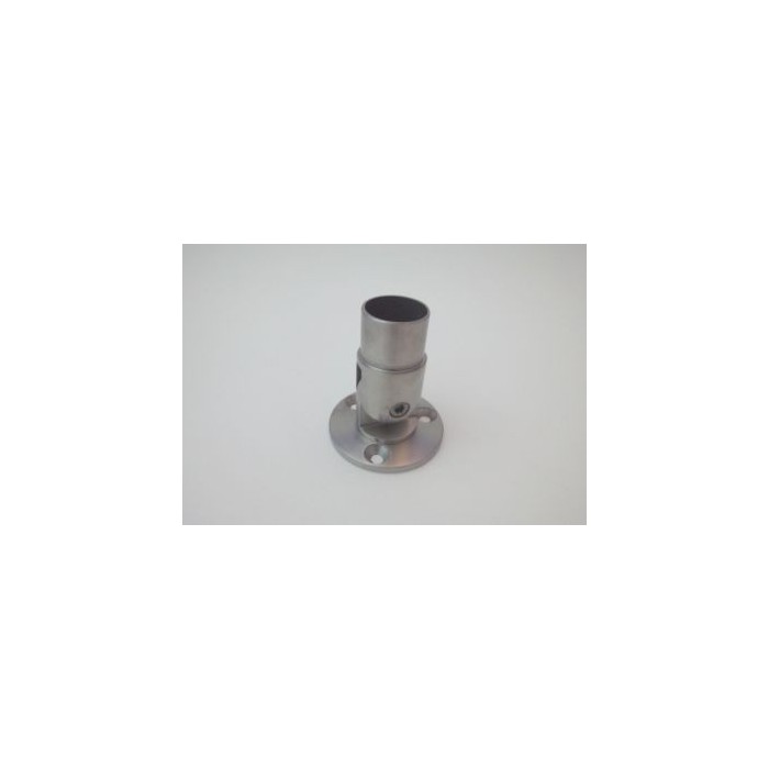 Kołnierz przyścienny regulowany, mocowanie rury Ø 42,4x2 mm szlif