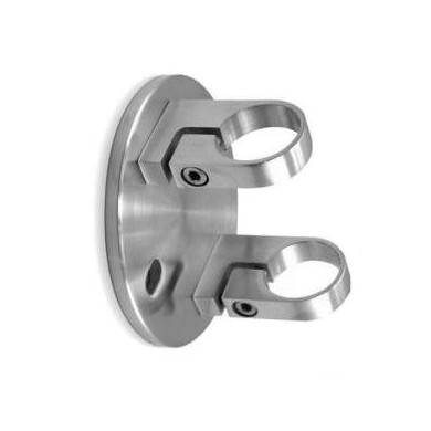 Mocowanie boczne słupka do rury Ø 42,4 mm szlif