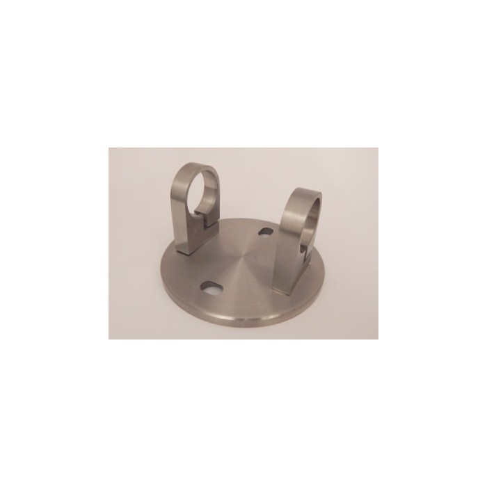 Mocowanie boczne słupka do rury Ø 42,4 mm szlif