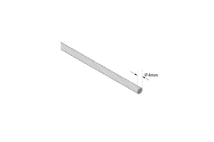 Linka nierdzewna Ø4mm (SZPULA)