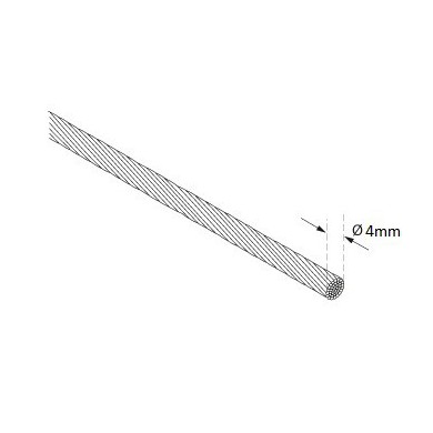 Linka nierdzewna Ø4mm (SZPULA)