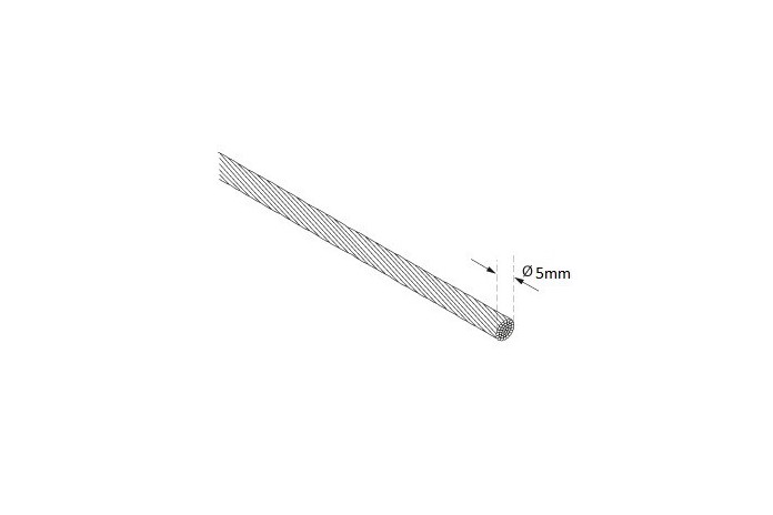 Linka nierdzewna Ø5mm (SZPULA)