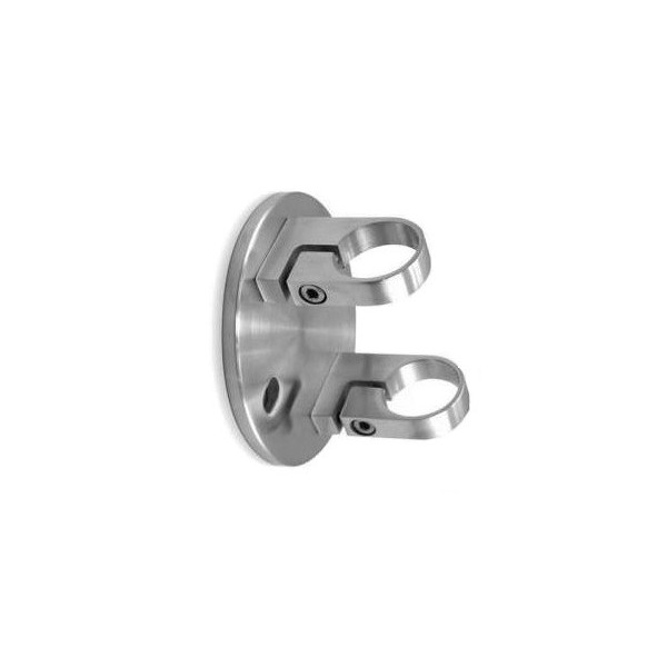 Mocowanie boczne słupka do rury Ø 42,4 mm szlif