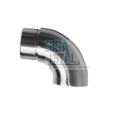Kolano ślepe, zakończenie poręczy wklejane w rurę Ø 50,8x1,5 mm szlif