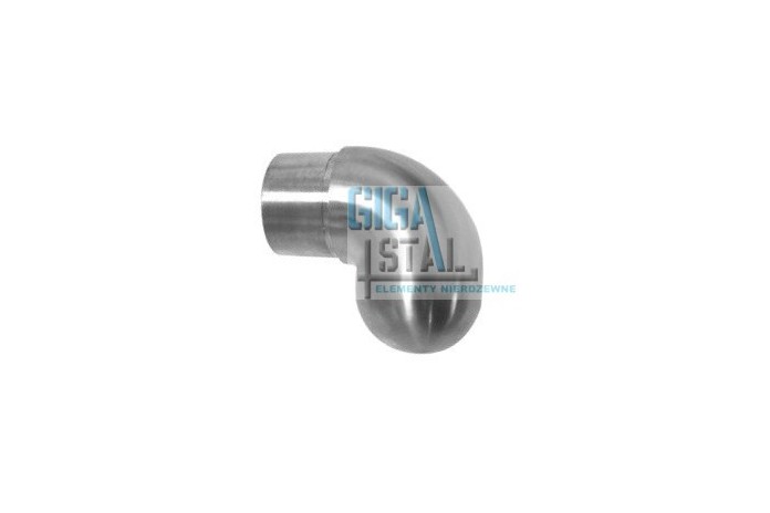 Kolano ślepe, zakończenie poręczy wklejane w rurę Ø 42,4x2 mm szlif
