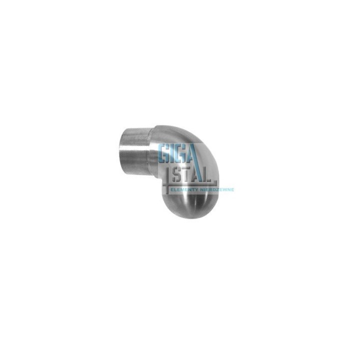 Kolano ślepe, zakończenie poręczy wklejane w rurę Ø 42,4x2 mm szlif