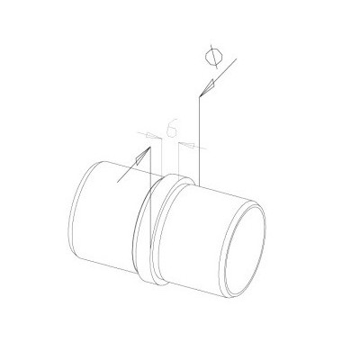 Łącznik rury Ø 42,4x2 mm poler