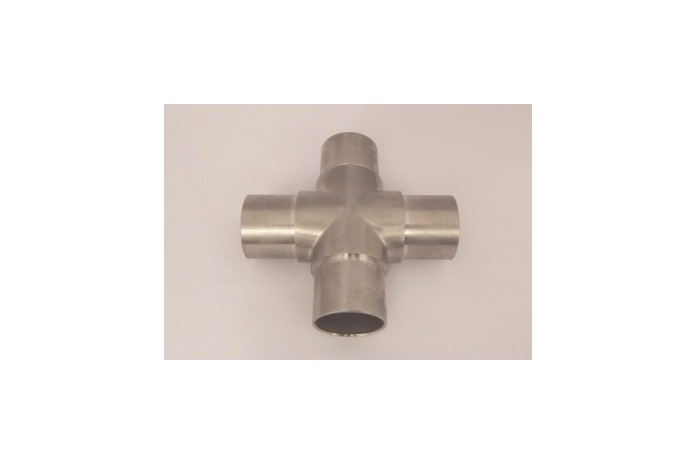 Kolano czwórnik wklejane w rurę Ø 42,4x2 mm szlif