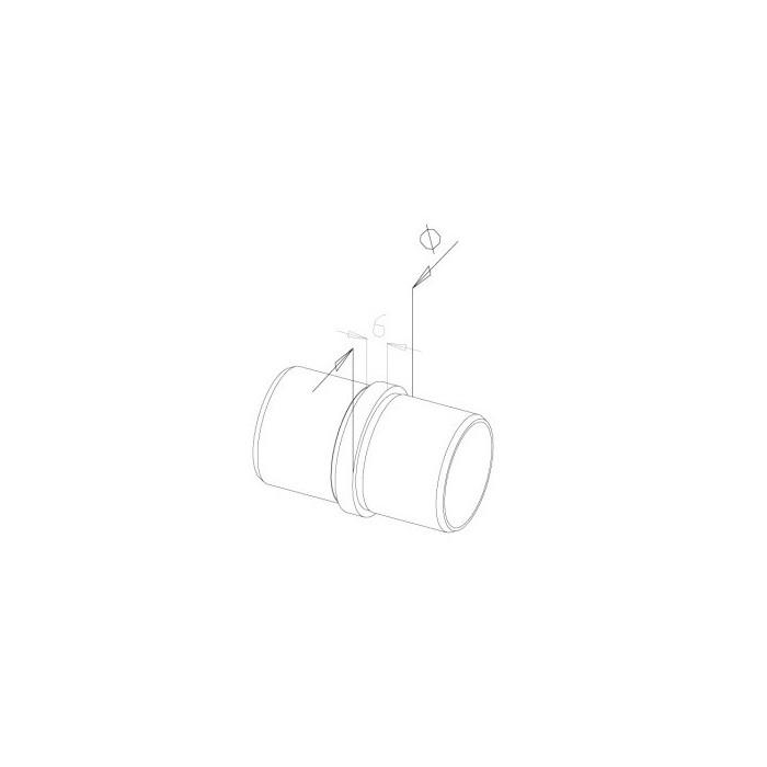 Łącznik rury Ø 50,8x1,5 mm poler