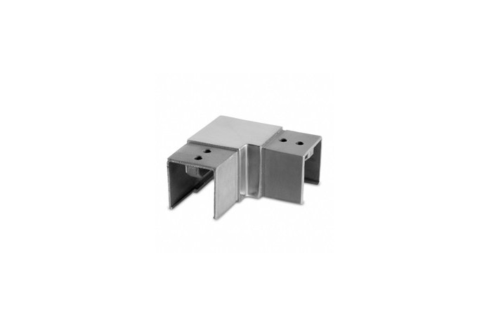 Kolano poziome 90º dla pochwytu nakładanego 40x40x1,5mm szlif