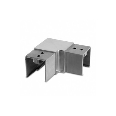 Kolano poziome 90º dla pochwytu nakładanego 40x40x1,5mm szlif