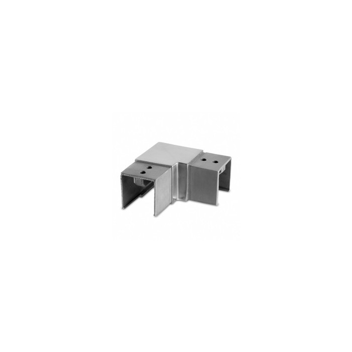 Kolano poziome 90º dla pochwytu nakładanego 40x40x1,5mm szlif