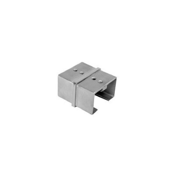 Kolano poziome 90º dla pochwytu nakładanego 60x40x1,5 mm szlif