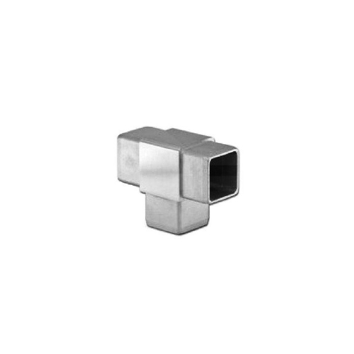 Kolano trójnik T wklejane w profil 40x40x2 mm szlif