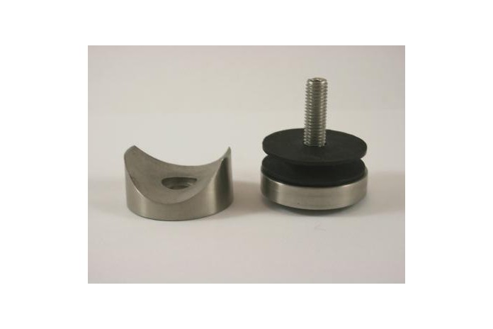 Uchwyt punktowy Ø 50/10 mm do rury Ø 42,4 mm szlif