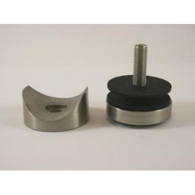 Uchwyt punktowy Ø 50/10 mm do rury Ø 42,4 mm szlif