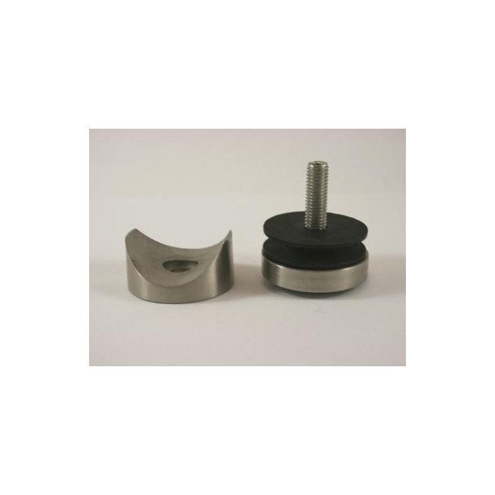 Uchwyt punktowy Ø 50/10 mm do rury Ø 42,4 mm szlif