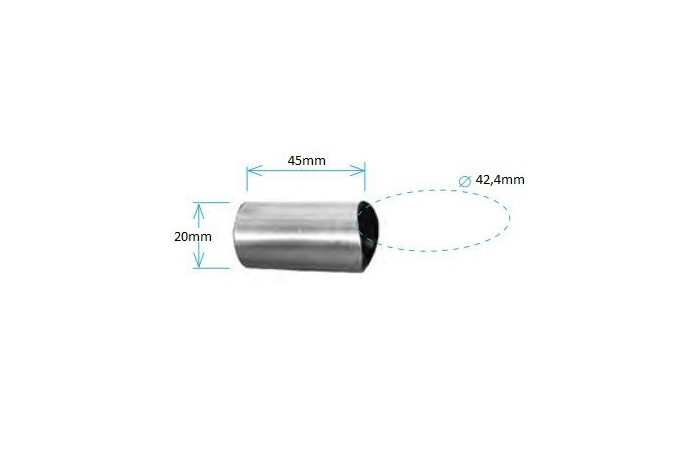 Tulejka dystansowa do rury Ø 42,4 mm szlif