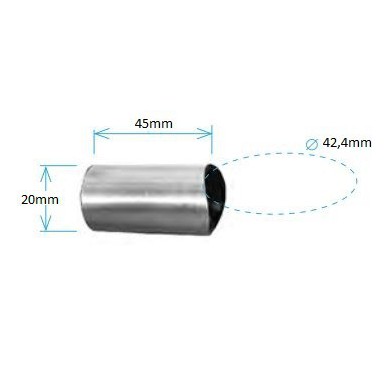 Tulejka dystansowa do rury Ø 42,4 mm szlif