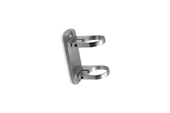 Mocowanie boczne słupka do rury Ø 42,4 mm szlif