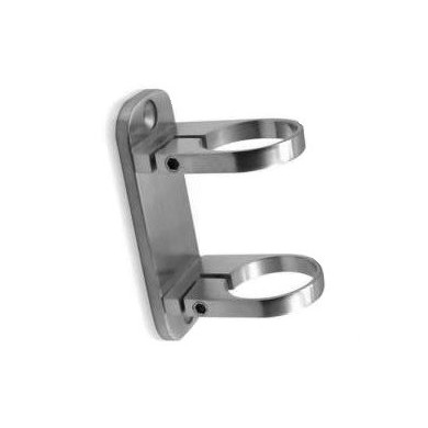 Mocowanie boczne słupka do rury Ø 42,4 mm szlif