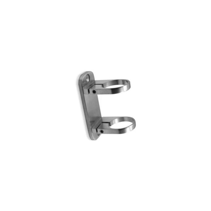 Mocowanie boczne słupka do rury Ø 42,4 mm szlif