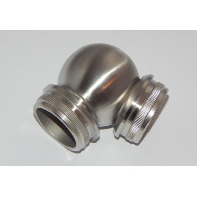 Kolano przegubowe kulowe wbijane w rurę Ø 42,4x2 mm szlif