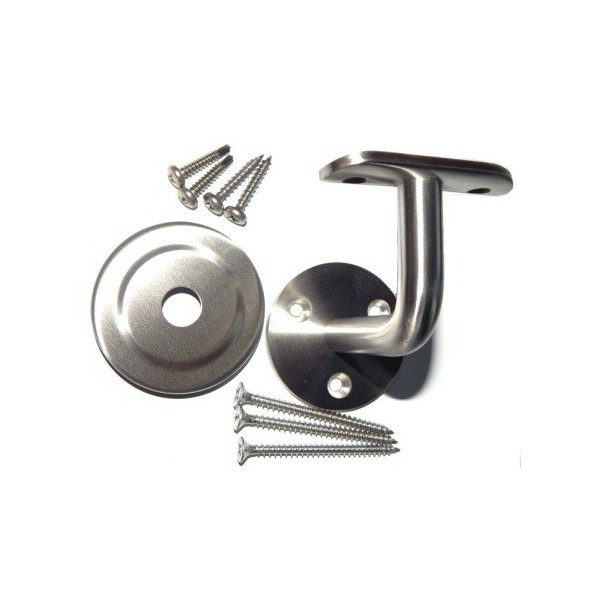 Zestaw - mocowanie poręczy do rury Ø 33,7 mm szlif