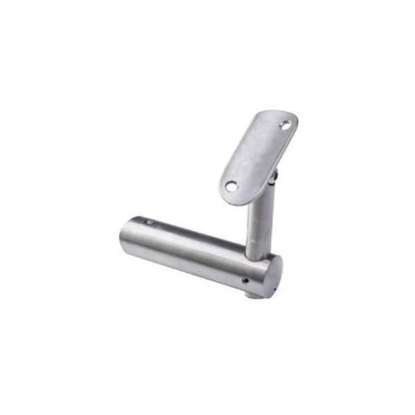 Mocowanie poręczy  płaskiej do boku słupka 42,4 mm szlif