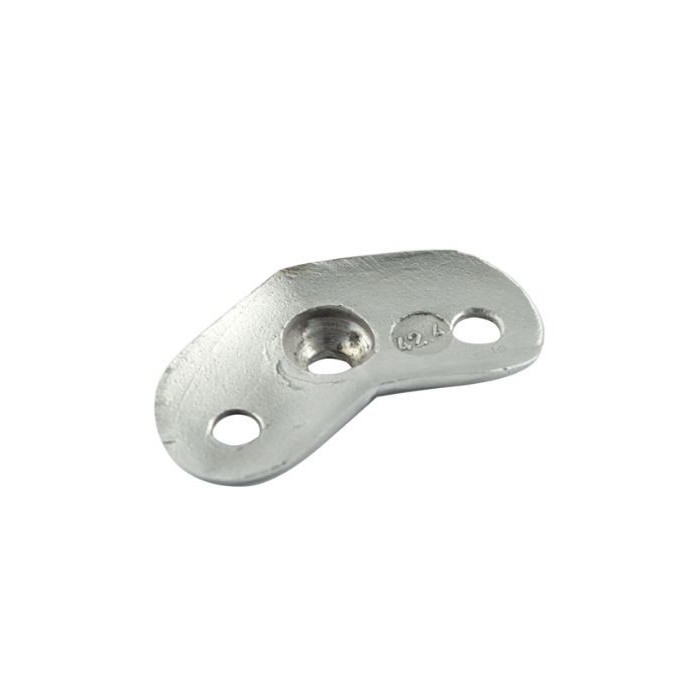 Blaszka montażowa narożna 135° do rury Ø 42,4 mm szlif