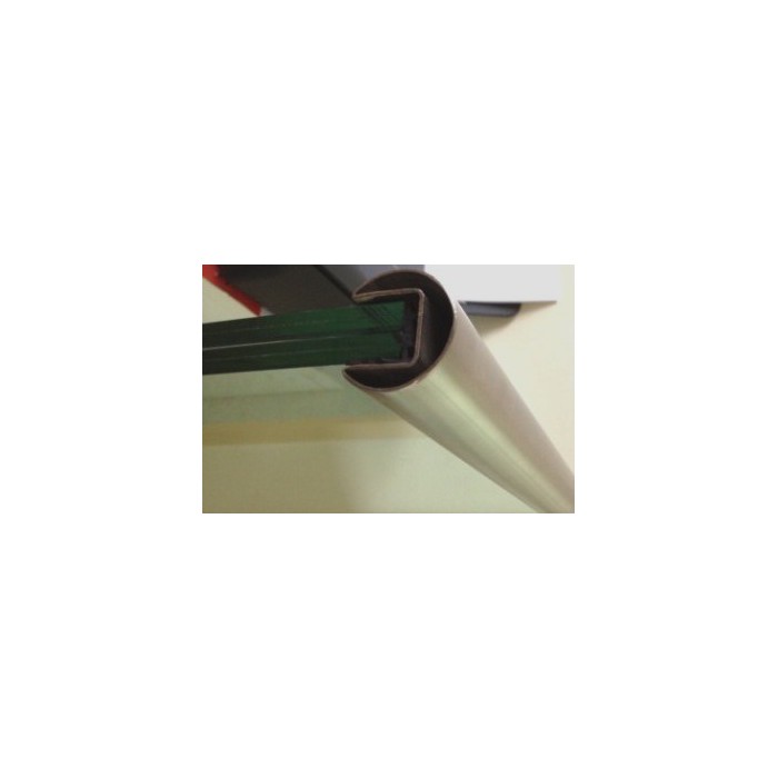 Pochwyt Ø42,4mm nakładany na szkło szlif 2,5mb stal 316