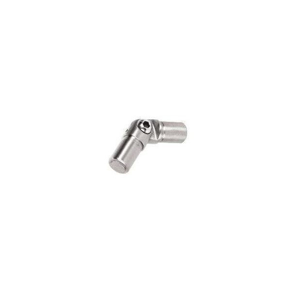 Kolano  regulowane, przegubowe wklejane w profil 40x40x2 mm szlif