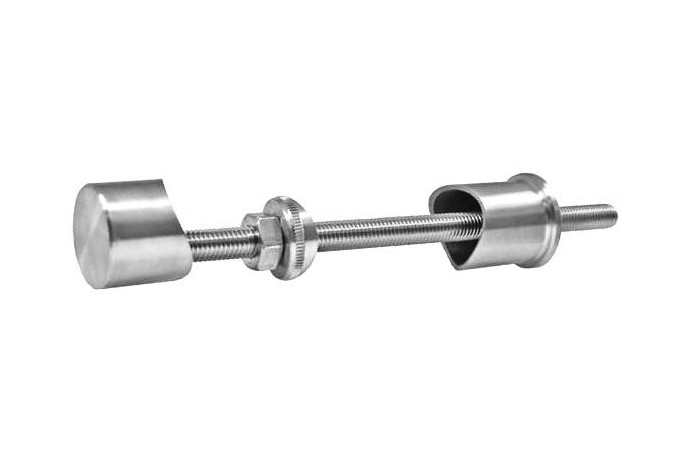 Mocowanie boczne słupka do rury Ø 42,4 mm szlif