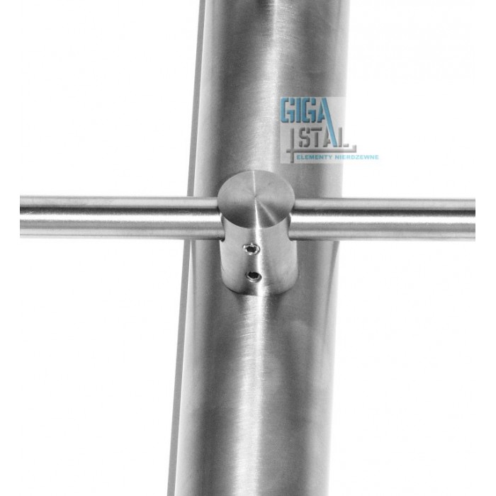 Słupek Ø 42,4, stały, przelotowy, 6szt wypełnienia, 304, poler