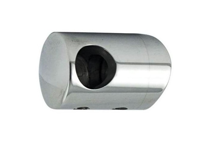 Uchwyt końcowy lewy rurki Ø 16 mm dla słupka Ø 42,4 mm poler