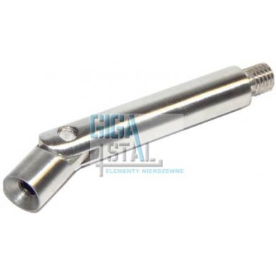 Podpora poręczy/pręt Ø 12x100 mm gwint M6/M8 regulowana szlif