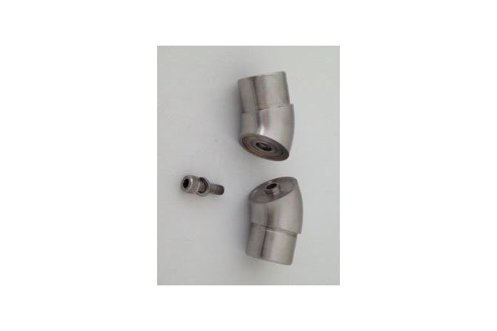 Kolano regulowane, skrętne wklejane w rurę Ø 33,7x2 mm szlif